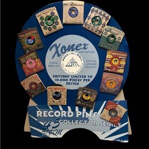 Xonex Record Pins Rock & Roll Hall of Fame Collector Series